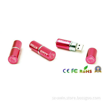 Cylinder Aluminum Metal USB Flash Drive 4GB